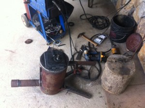 Details details details    Gettin cozy with metal and welder