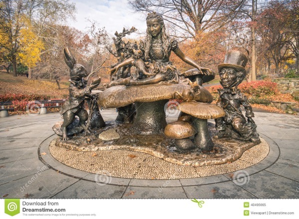 Alice wonderland monument central park new york november sculpture was created jose de creeft under commission 40495665